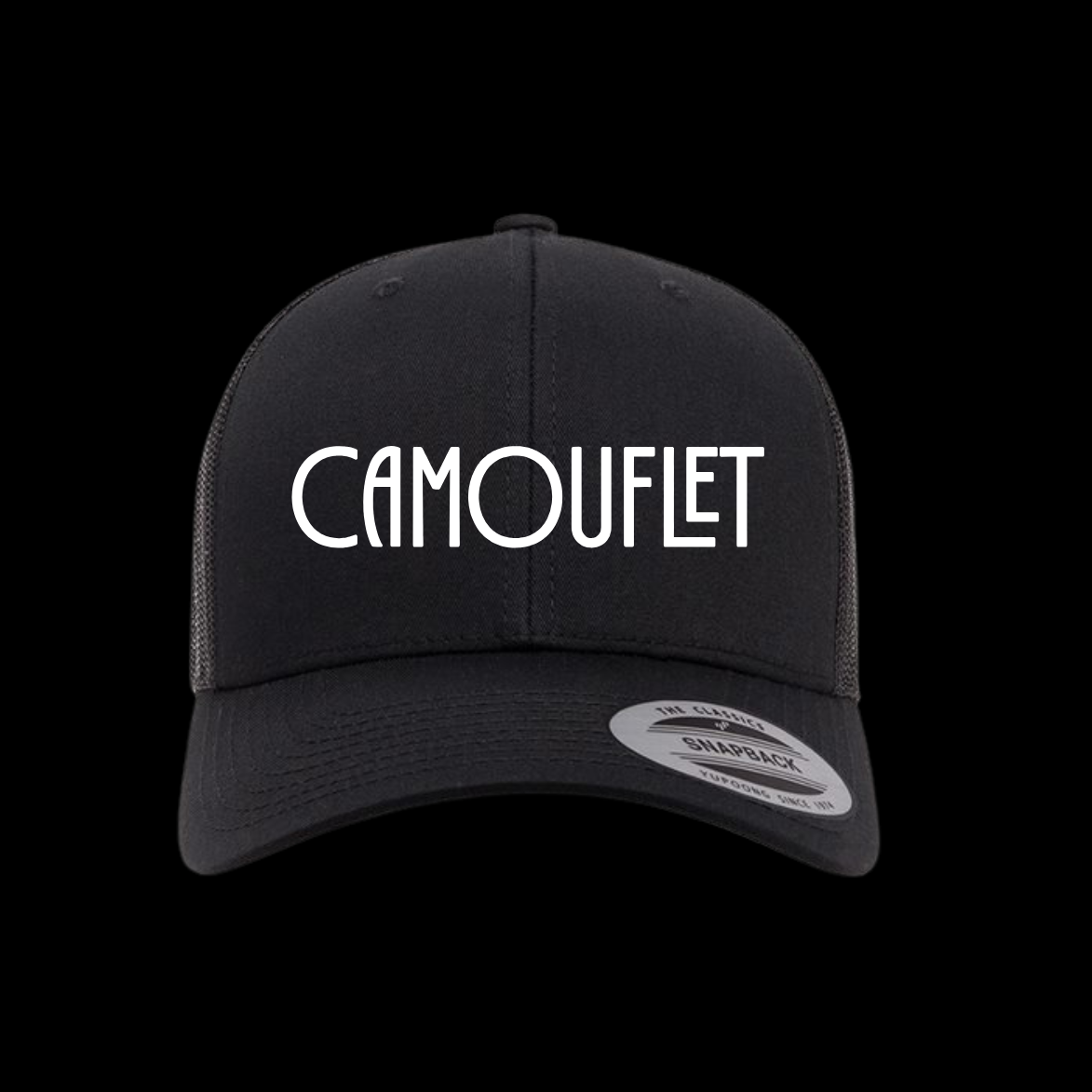 camouflet-convector-hat-kappe-schwarz-snapback-trucker image 2
