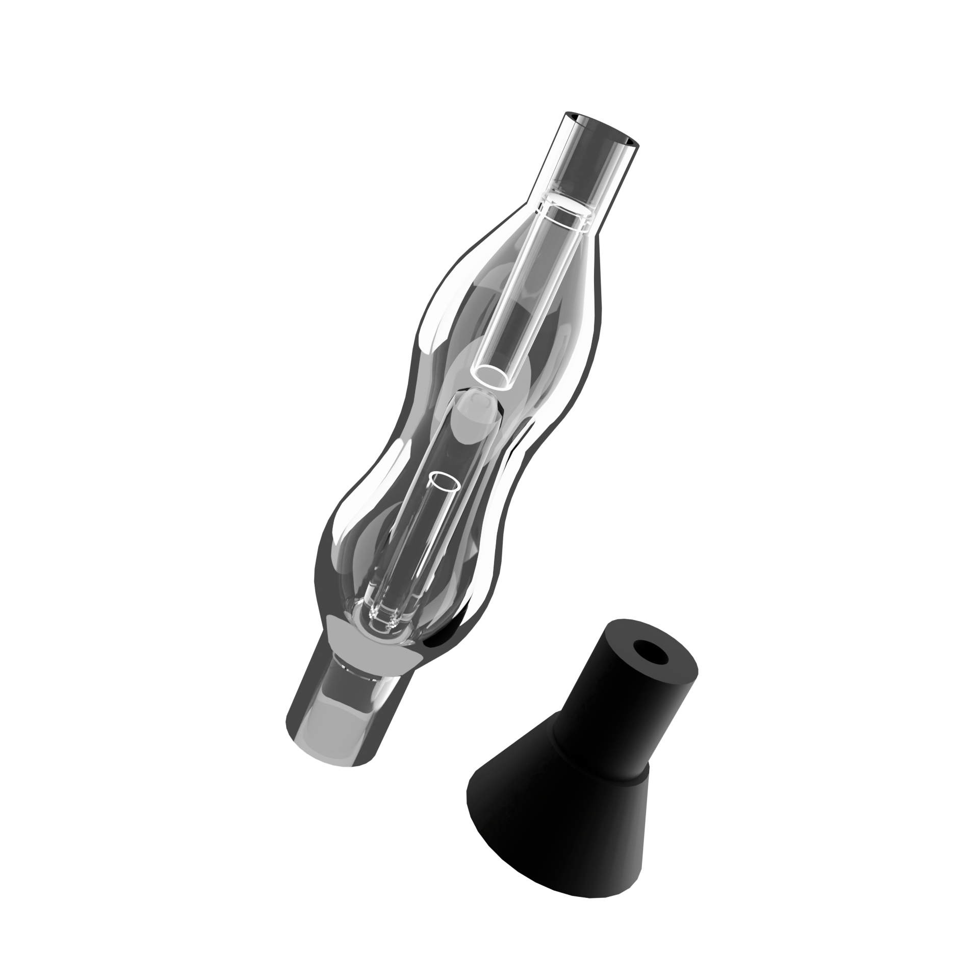 airvape-bubbler-glas-wasserfilter-mit-silikon-adapter-legacy-x image 1