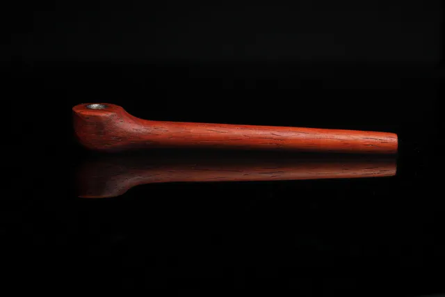 camouflet-convector-right-angle-stem-padauk-holz-14cm image 1