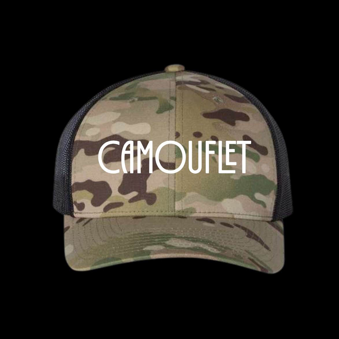 camouflet-convector-hat-kappe-schwarz-snapback-trucker image 5