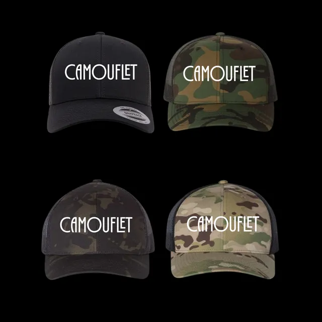 camouflet-convector-hat-kappe-schwarz-snapback-trucker image 1