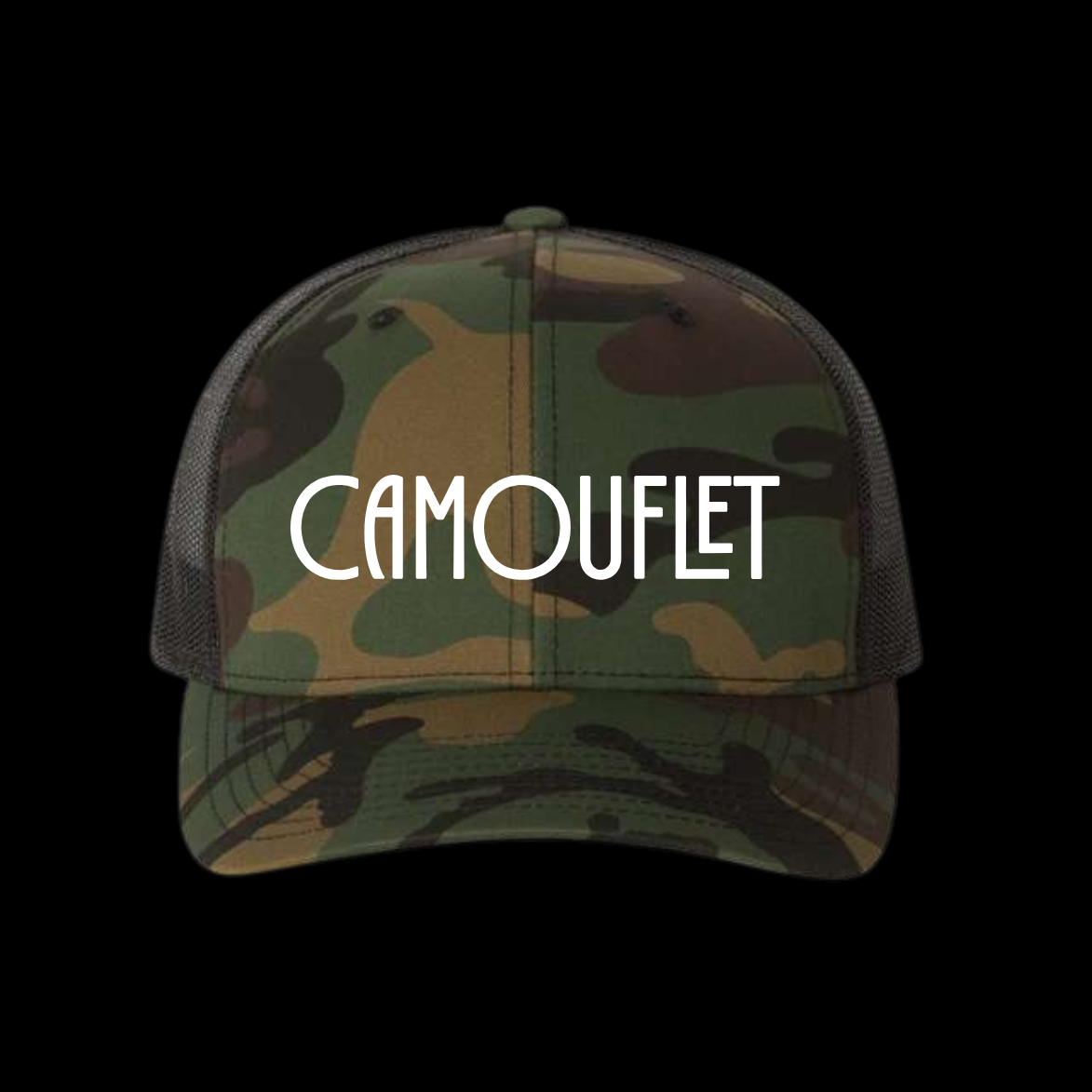 camouflet-convector-hat-kappe-schwarz-snapback-trucker image 3