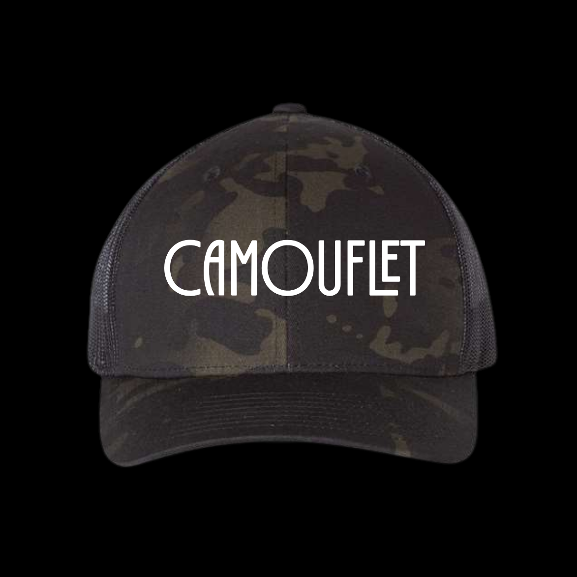 camouflet-convector-hat-kappe-schwarz-snapback-trucker image 4